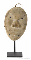 Eskimo carved bone mask