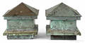 Pair of copper architectural finials