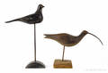 Carved and painted shorebird decoy