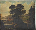 Pair of Continental oil on canvas landscapes late 18th c