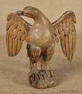 Carved figure of an eagle