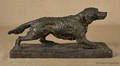Spelter figure of a hunting dog