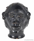 Redware head of a black man 19th c
