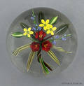 Chris Buzzini floral bouquet paperweight
