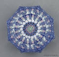 Jim Brown faceted millefiori paperweight