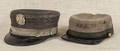 Two kepi style fire hats