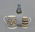 Two English mocha mugs 19th c