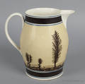 English mocha pitcher 19th c