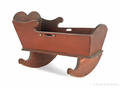 Pennsylvania painted pine and poplar doll cradle