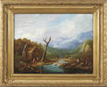American oil on canvas landscape