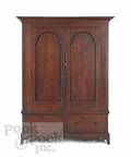 Pennsylvania walnut twopart wardrobe