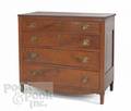 Pennsylvania Sheraton walnut chest of drawers