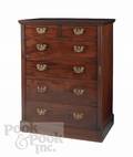 Victorian mahogany lock side chest of drawers
