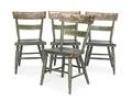 Set of four Pennsylvania painted fancy chairs mid 19th c
