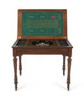 French mahogany triple top gaming table 19th c
