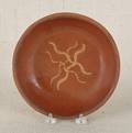 Pennsylvania redware shallow bowl 19th c
