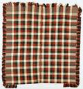 Pennsylvania red green and white Jacquard coverlet ca 1850