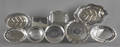 Nine silver plated trays Provenance The Estate of Virginia Whitely Thornton