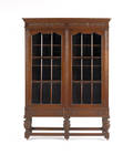Berkey  Gay Jacobean style oak bookcase