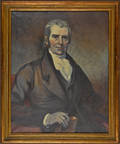 Oil on canvas portrait of Supreme Court Justice John Marshall
