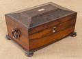 China Trade rosewood sewing box ca 1840