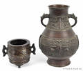 Two Chinese bronze vases