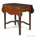New England Chippendale mahogany Pembroke table ca 1790