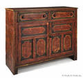 Canadian painted pine cupboard ca 1830