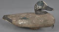 Carved and painted duck decoy