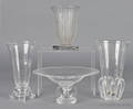 Two Steuben crystal vases