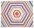 Pieced honeycomb quilt