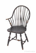 Connecticut continuous arm braceback Windsor chair ca 1790