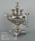 Sheffield plated hot water urn