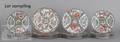 Fortyone Japanese rose medallion porcelain plates
