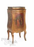 Painted French music cabinet