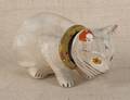 Pennsylvania chalkware cat nodder 19th c