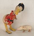 Knickerbocker Donald Duck drum major doll ca 1930