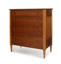 Pennsylvania Sheraton walnut chest of drawers