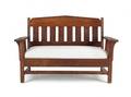 Mission oak settee