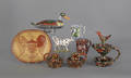 Collection of contemporary redware by Jim and Verna Seagreaves