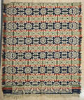 Pennsylvania jacquard coverlet
