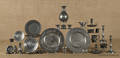 Collection of Continental pewter tablewares