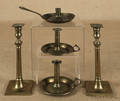Pair of English brass candlesticks