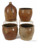 Three Pennsylvania stoneware crocks