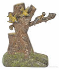Cast iron Boy Robbing Birds Nest mechanical bank manufactured by J  E Stevens Company