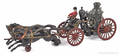 Cast iron horse drawn fire pumper