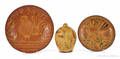Three pieces of contemporary redware by Greg Shooner