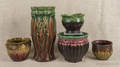 Four Majolica planters
