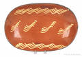Pennsylvania redware loaf dish 19th c
