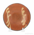 Miniature Pennsylvania redware pie plate 19th c